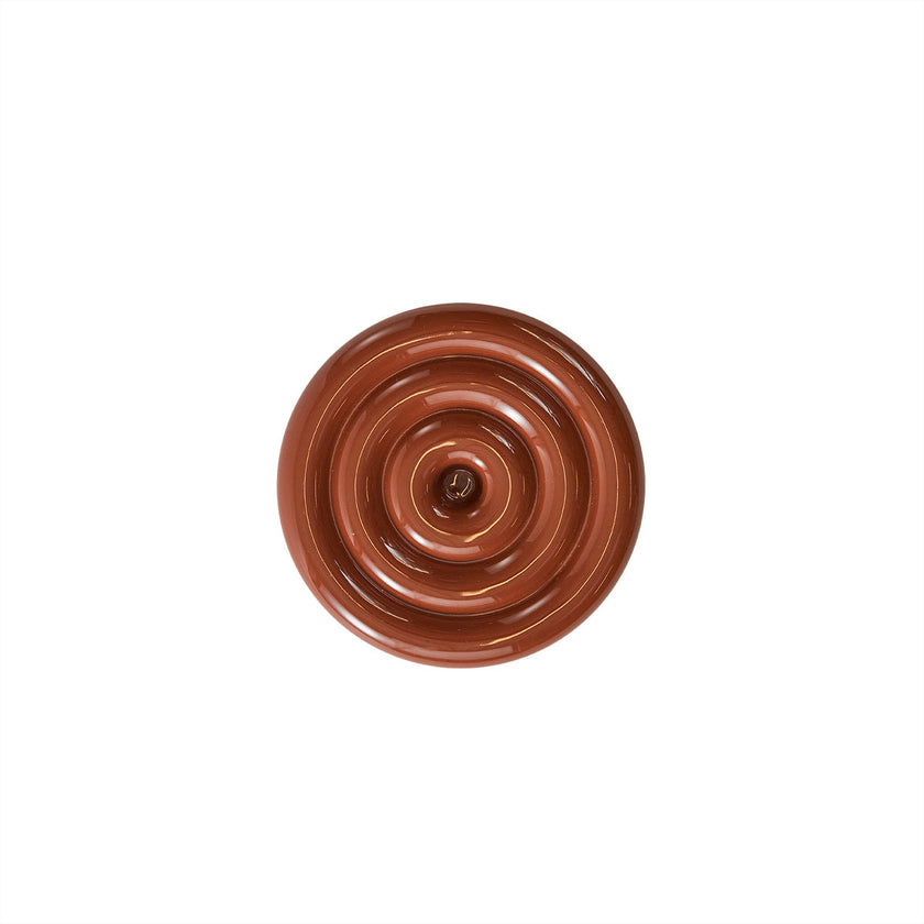 Savi Ceramic Candleholder - Low - Nutmeg