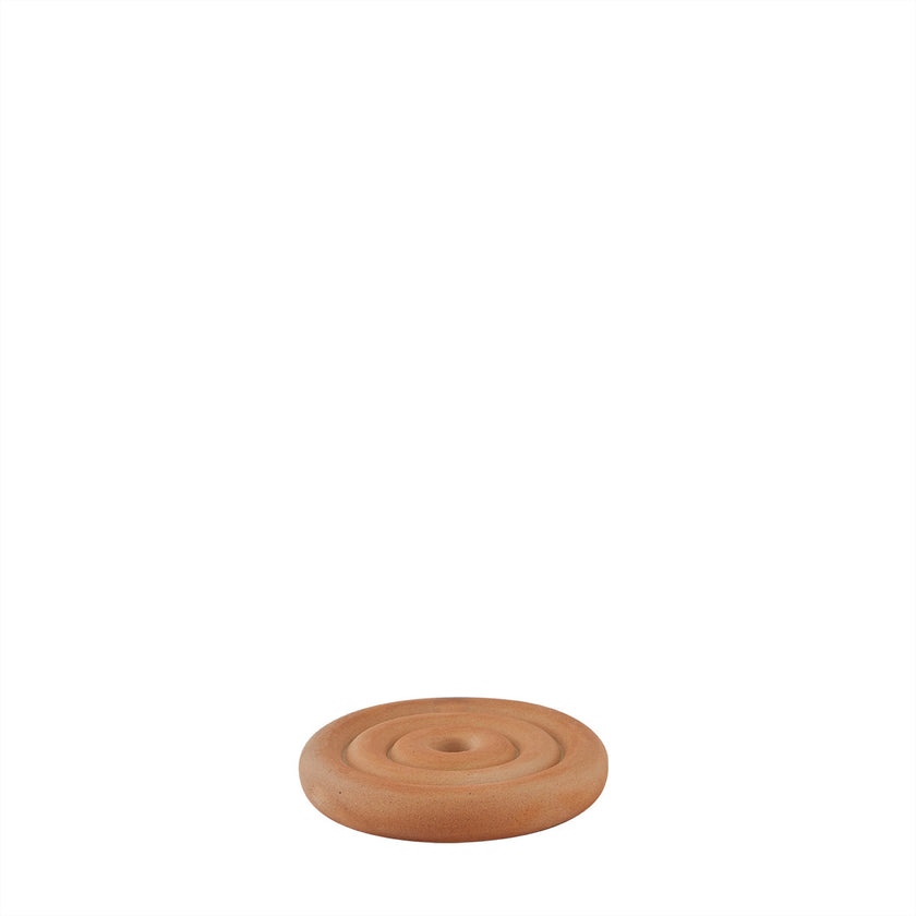 Savi Ceramic Candleholder - Low - Beige