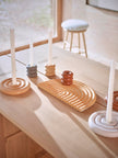 Savi Ceramic Candleholder - Low - Lavender