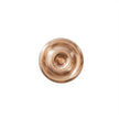 Savi Solid Brass Candleholder - Low - Brushed Brass