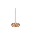 Savi Solid Brass Candleholder - Low - Brushed Brass