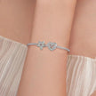 925 Sterling Silver Clear 5A Crystal Collection Family Heart X-Shape Charm Beads for Charm Bracelet & Necklace Pendant