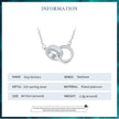 Connected Hearts: Sterling Silver Star/Heart/Cat Pendant Necklace