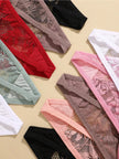 5PCS Lace Temptation G-String Set – Sheer Lace, Sexy & Soft G-Strings