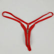 Zipper Thong Open Crotch Sexy G-String Lingerie