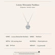 Stunning 1 Carat Moissanite Pendant Necklace | 925 Sterling Silver | Wedding & Bridal Fine Jewelry