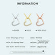 Genuine 925 Sterling Silver The Shape Of Love Chain Necklace For Women - Fine Jewelry 18.11'' Collar