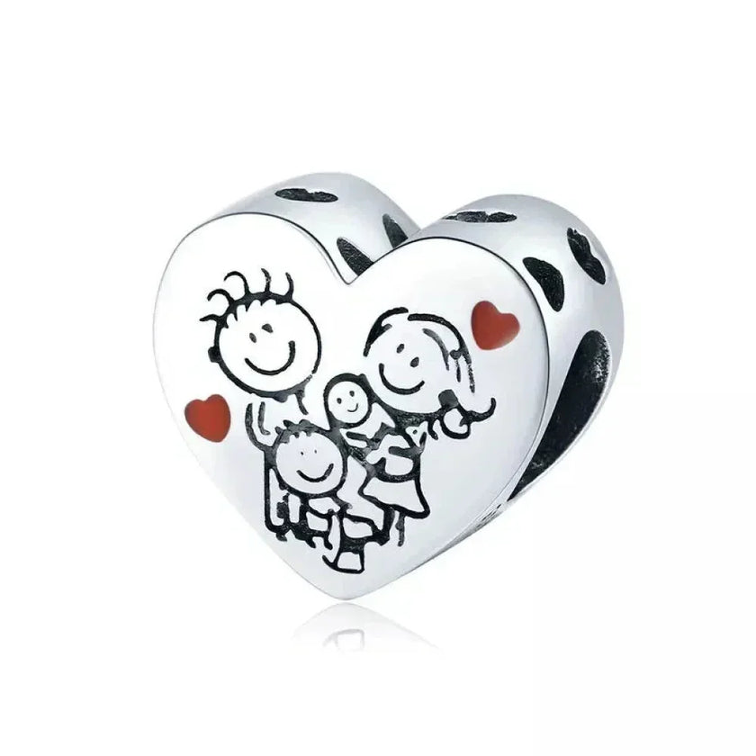 925 Sterling Silver Maternal Love Charm Diy - Touching Baby Feet Pendant For Bracelet