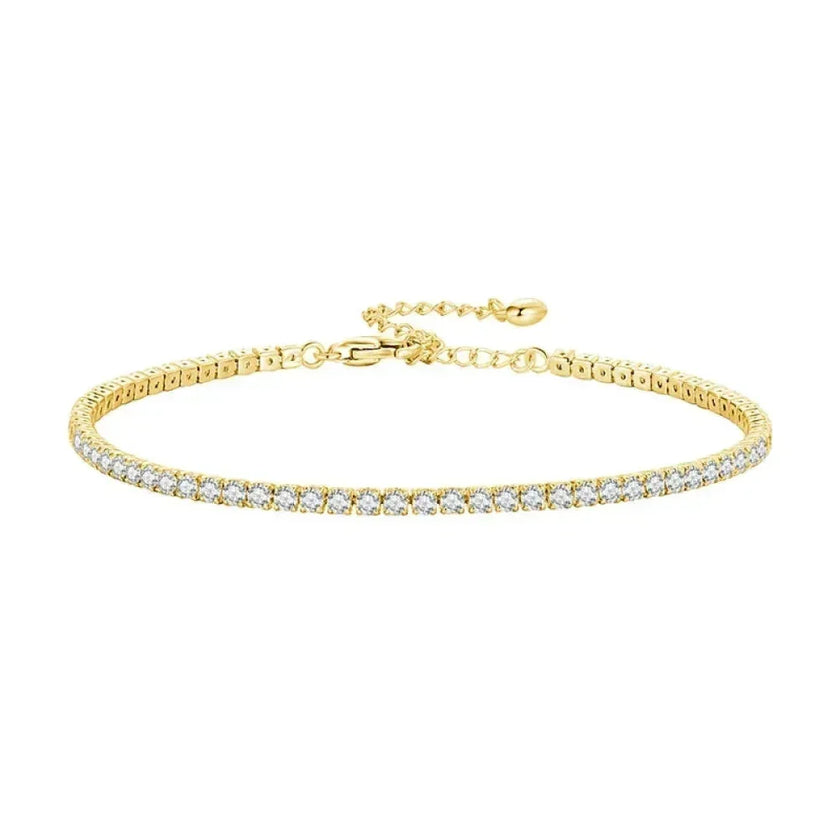 925 Sterling Silver CZ Tennis Bracelet