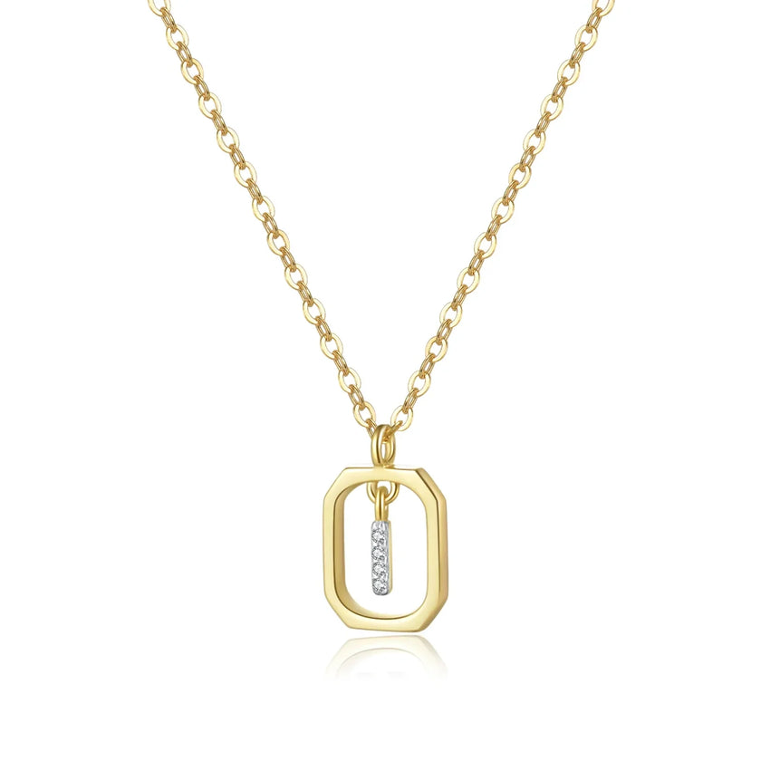 Personalized Initial Necklace in 925 Sterling Silver
