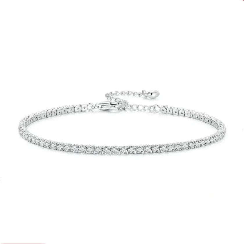 925 Sterling Silver CZ Tennis Bracelet