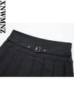 Sexy High-Waist Pleated Mini Skirt