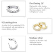 Stunning 925 Sterling Silver Small Hoop Earrings - Chic And Timeless
