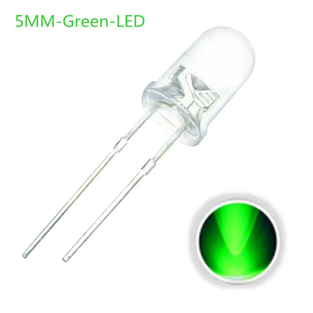 100PCS/lot F5 5MM Round - LED Light Diode Kit