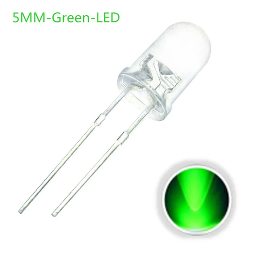 100PCS/lot F5 5MM Round - LED Light Diode Kit