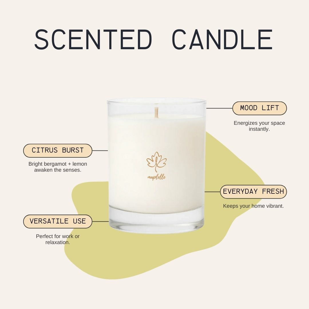 Bougie parfumée - Bergamote + Citron