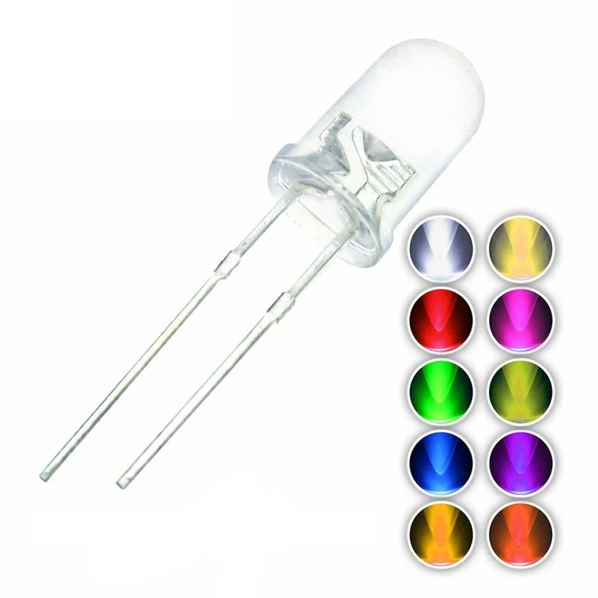 100PCS/lot F5 5MM Round - LED Light Diode Kit