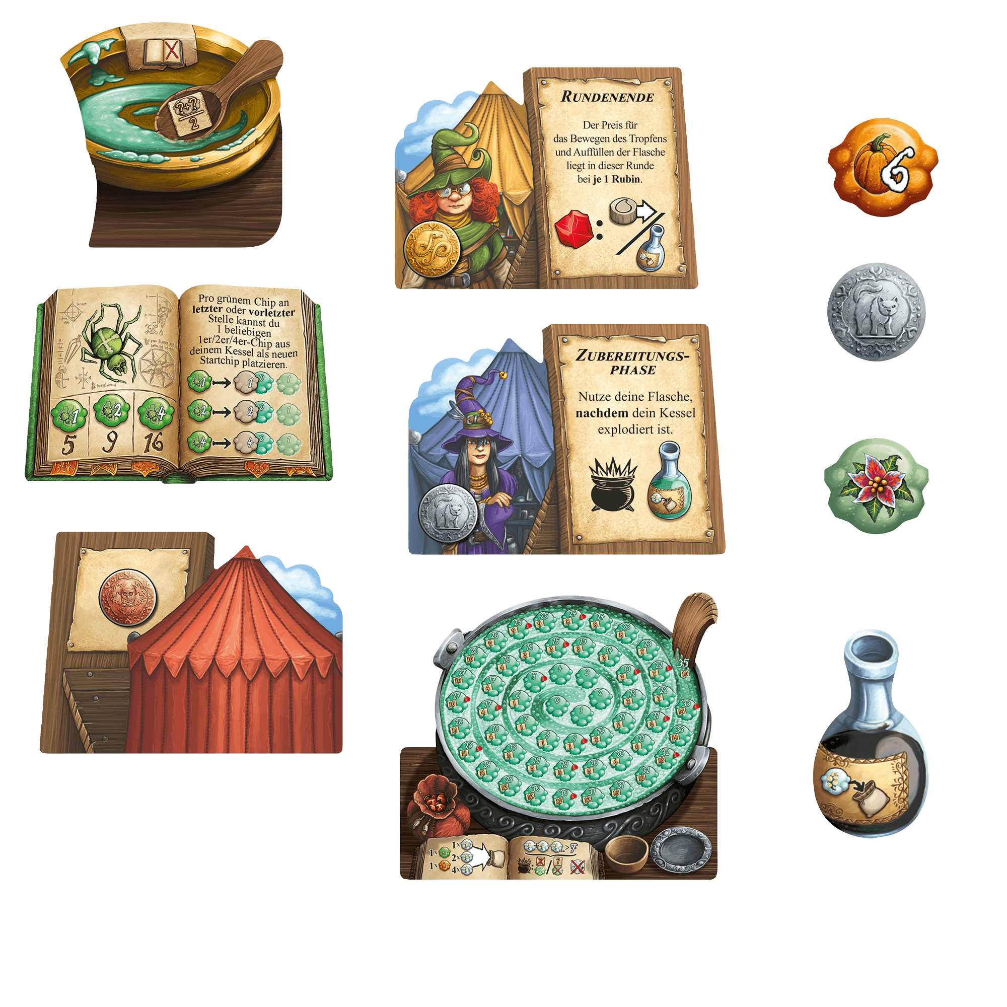Schmidt Spiele - Les Charlatans De Belcastel - (1Ere Ext) Les Sorcieres S'En Melent