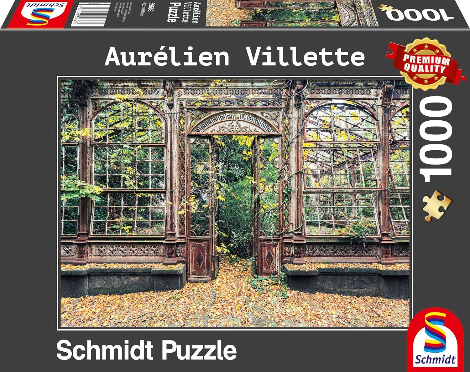 Schmidt Spiele - Puzzle - Arched Windows Overgrown With Vegetation (1000-Piece Puzzle)