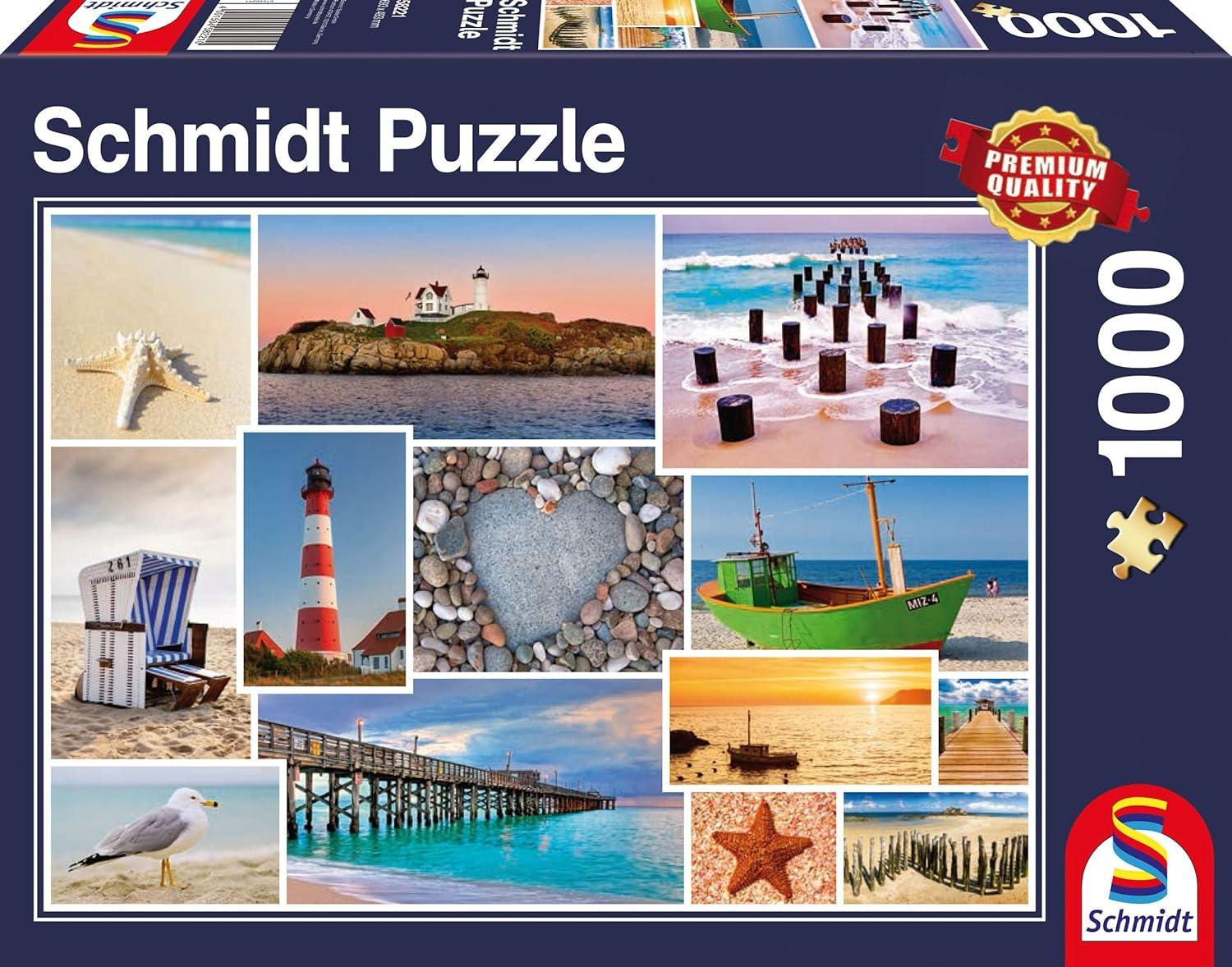 Schmidt Spiele - Puzzle - Au bord de la mer (Puzzle de 1000 pièces)