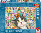 Schmidt Spiele - Puzzle - Cat Mimic (1000-Piece Puzzle)