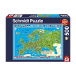 Schmidt Spiele - Puzzle - Discover Europe (500-Piece Puzzle)
