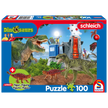 Schmidt Spiele - Puzzle - Pz100 - Dinosaurs + Schleich Figurine