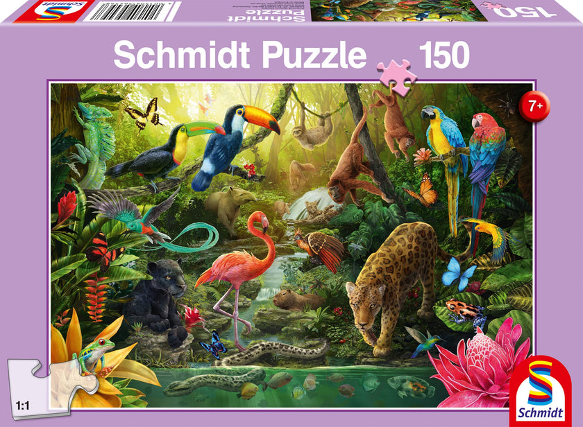 Schmidt Spiele - Puzzle - Pz150 - Inhabitants of The Jungle