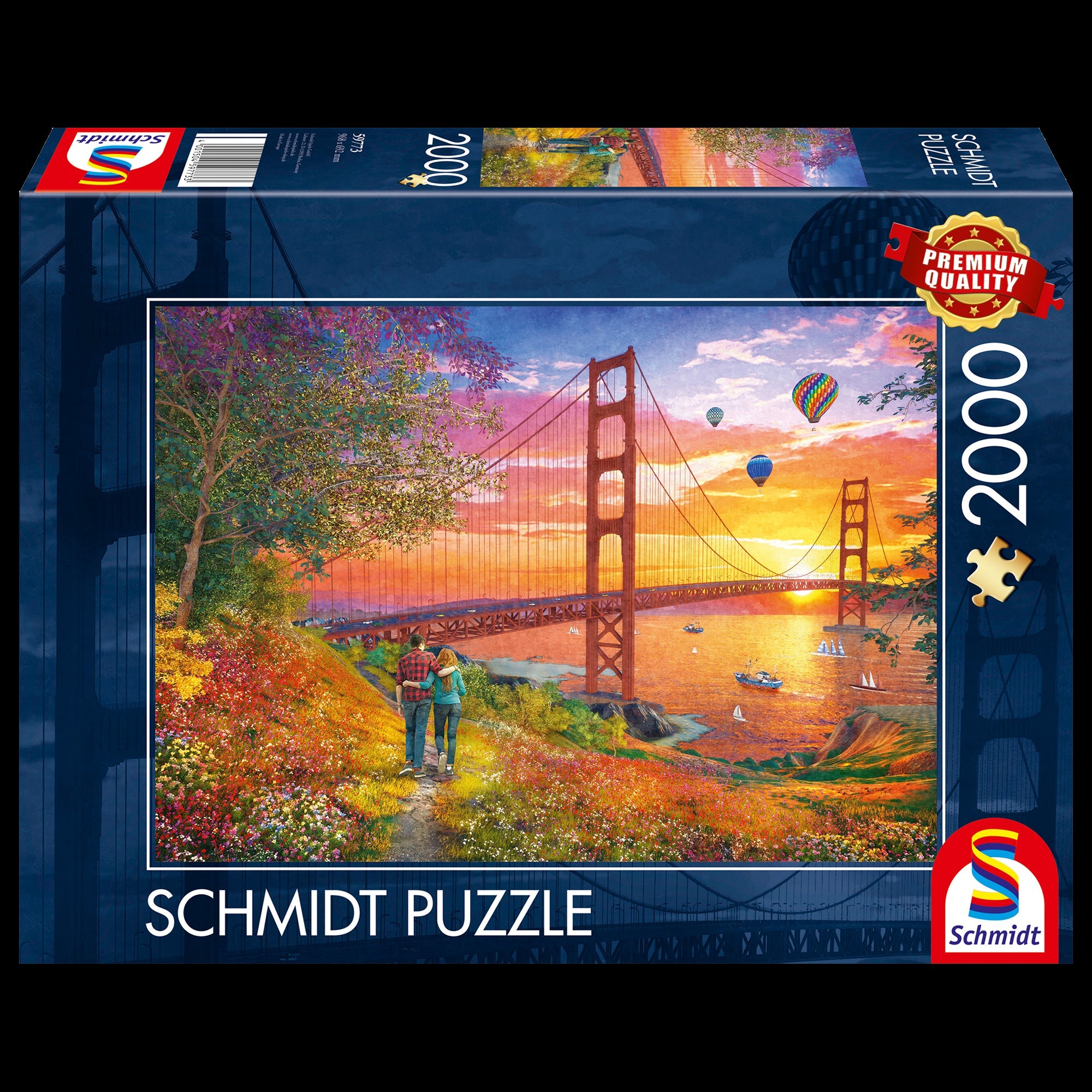 Schmidt Spiele - Casse-tête - Pz2000 - Le Pont du Golden Gate