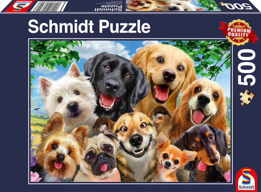 Schmidt Spiele - Puzzle - Pz500 - Selfie de chien