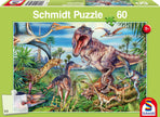 Schmidt Spiele - Puzzle - Pz60 - Among The Dinosaurs