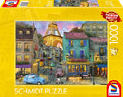 Schmidt Spiele - Puzzle - Rues de Paris (Puzzle 1000 pièces)