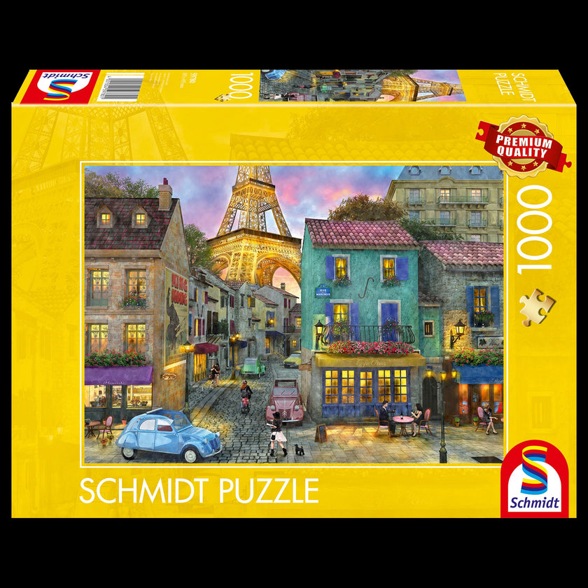 Schmidt Spiele - Puzzle - Rues de Paris (Puzzle 1000 pièces)