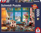 Schmidt Spiele - Puzzle - Table With Puzzle (1000-Piece Puzzle)
