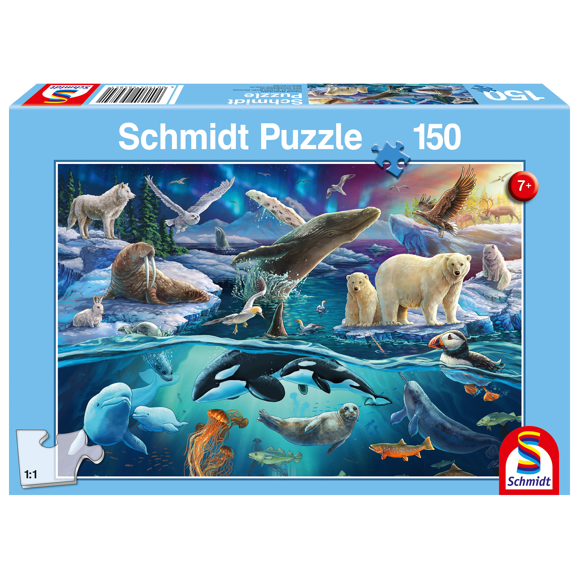 Schmidt Spiele - Puzzle - The Great North Animals (150-Piece Puzzle)