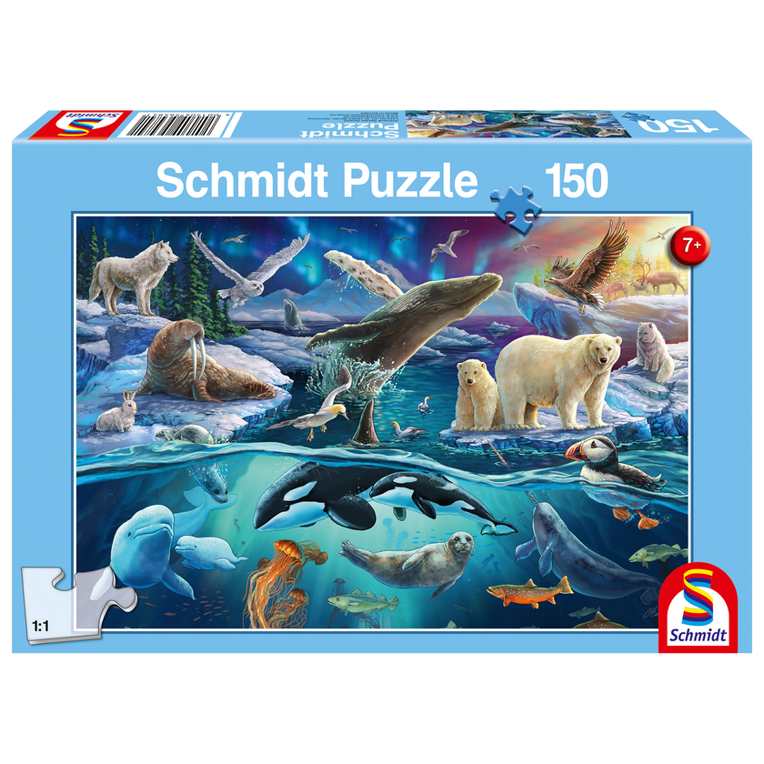 Schmidt Spiele - Puzzle - The Great North Animals (150-Piece Puzzle)