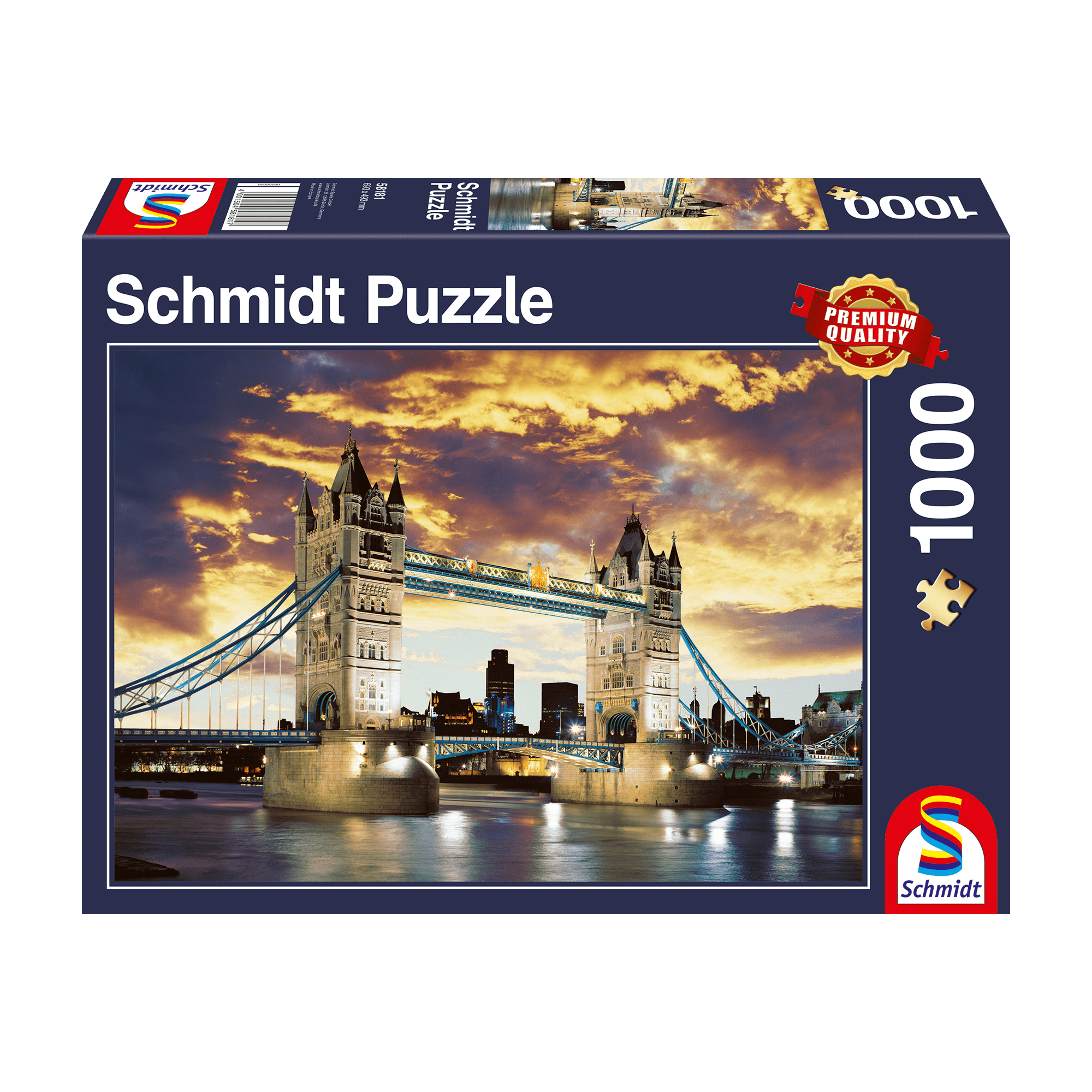 Schmidt Spiele - Puzzle - Tower Bridge London (1000-Piece Puzzle)