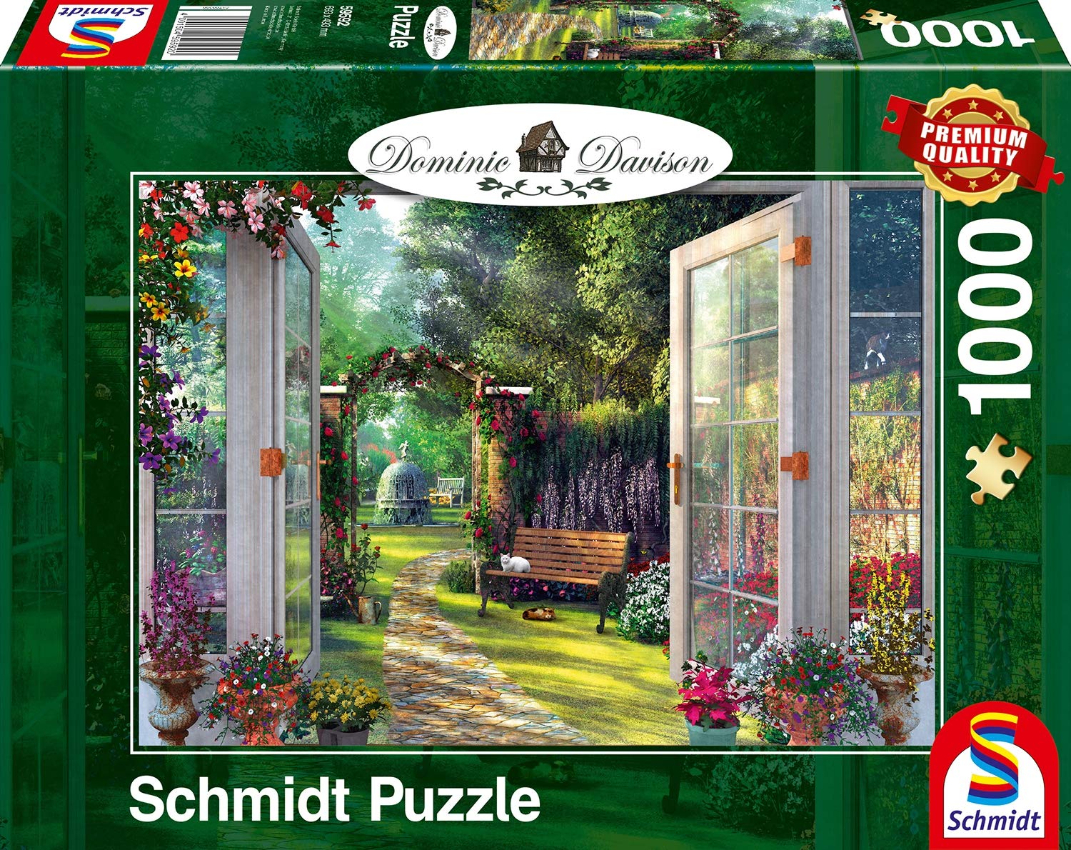 Schmidt Spiele - Puzzle - View On The Enchanted Garden (1000-Piece Puzzle)