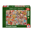 Schmidt Spiele - Puzzle - Vintage Craft Supplies - Shelley Davies (1000-Piece Puzzle)