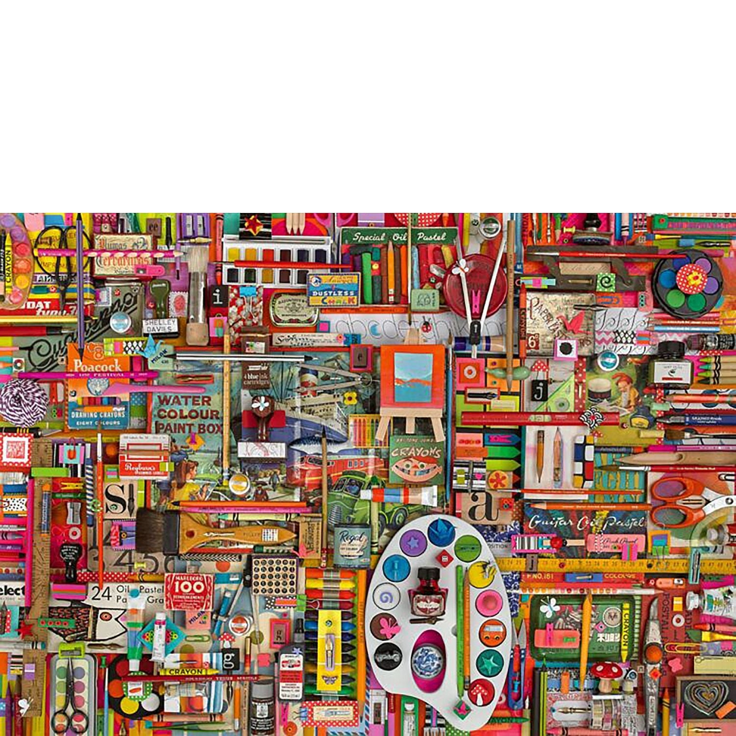 Schmidt Spiele - Puzzle - Vintage Material For Artists - Shelley Davies (1000-Piece Puzzle)