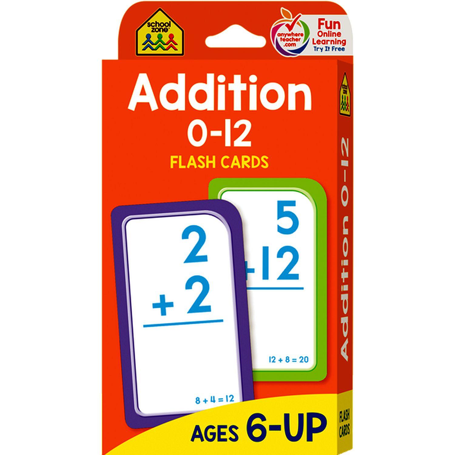 School Zone - Cartes Flash d'Addition 0-12