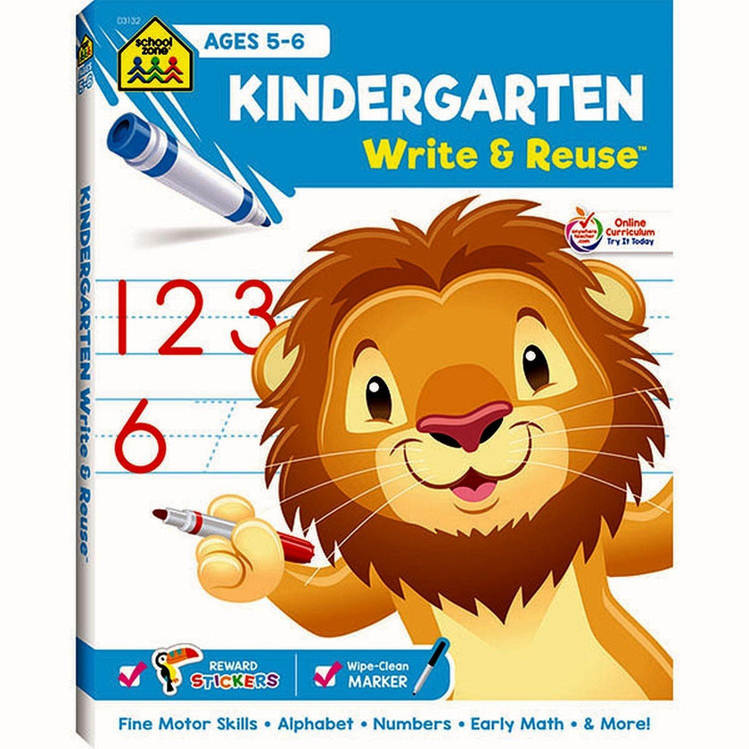 School Zone - Kindergarten Write & Re-Use