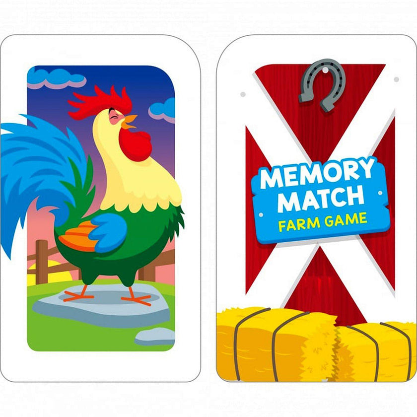 School Zone - Memory Match Farm Game Cards