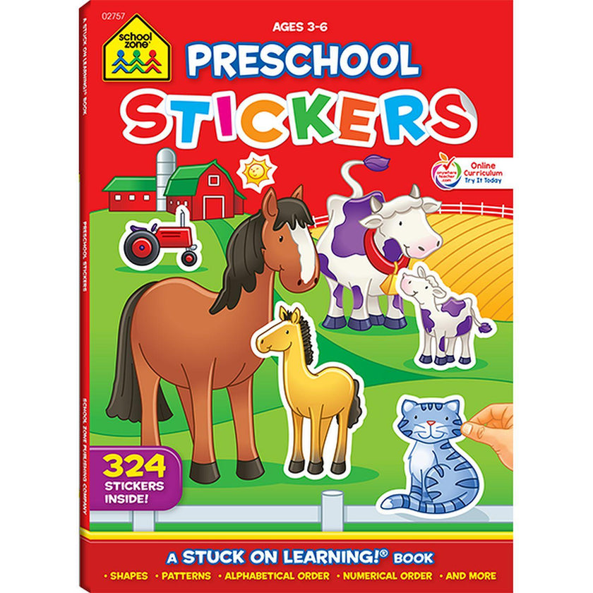 School Zone - Pre - School Sticker Book