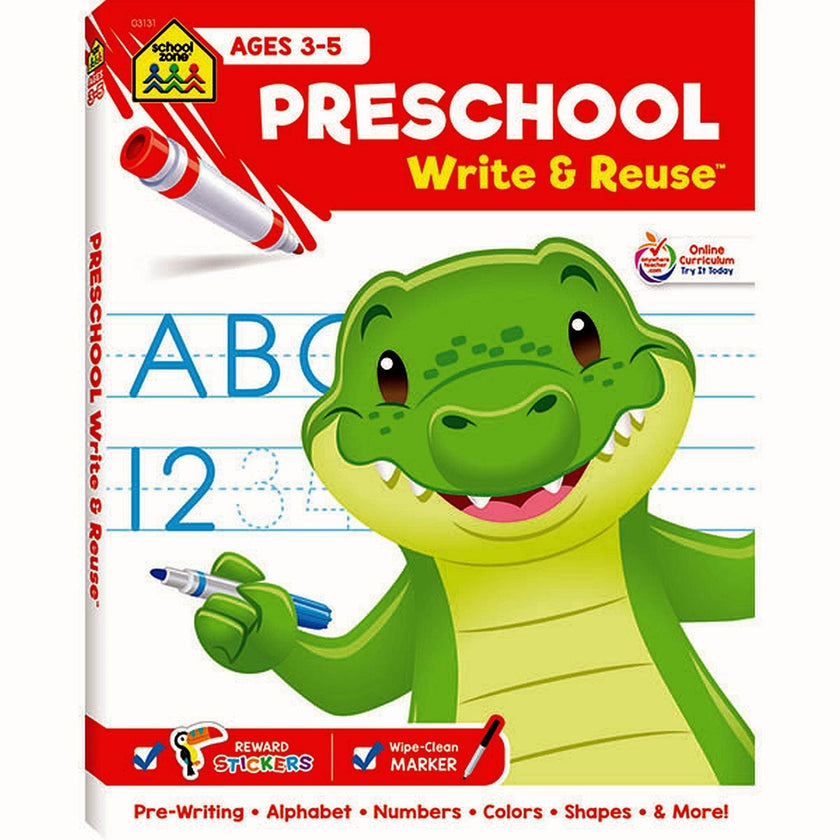 School Zone - Pre - School Write & Re-Use