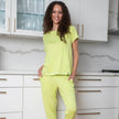 LUG - Pantalon de jogging à revers et encolure arrondie