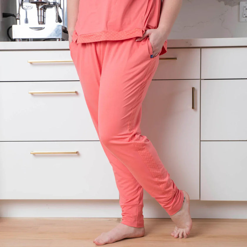 LUG - Pantalon de jogging à revers et encolure arrondie