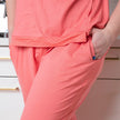 LUG - Pantalon de jogging à revers et encolure arrondie