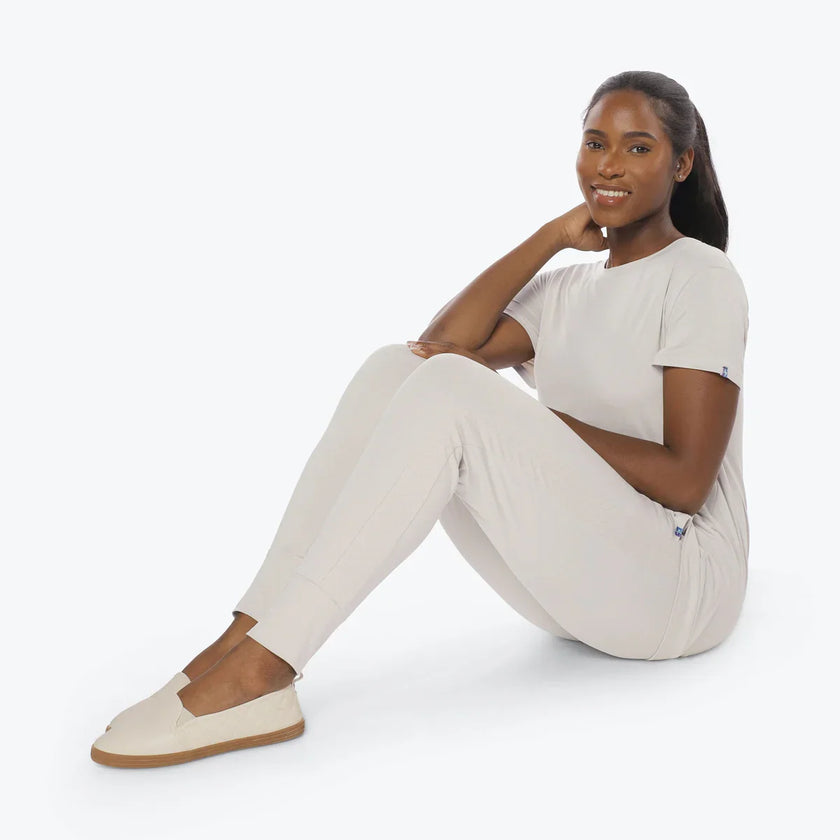 LUG - Pantalon de jogging à revers et encolure arrondie