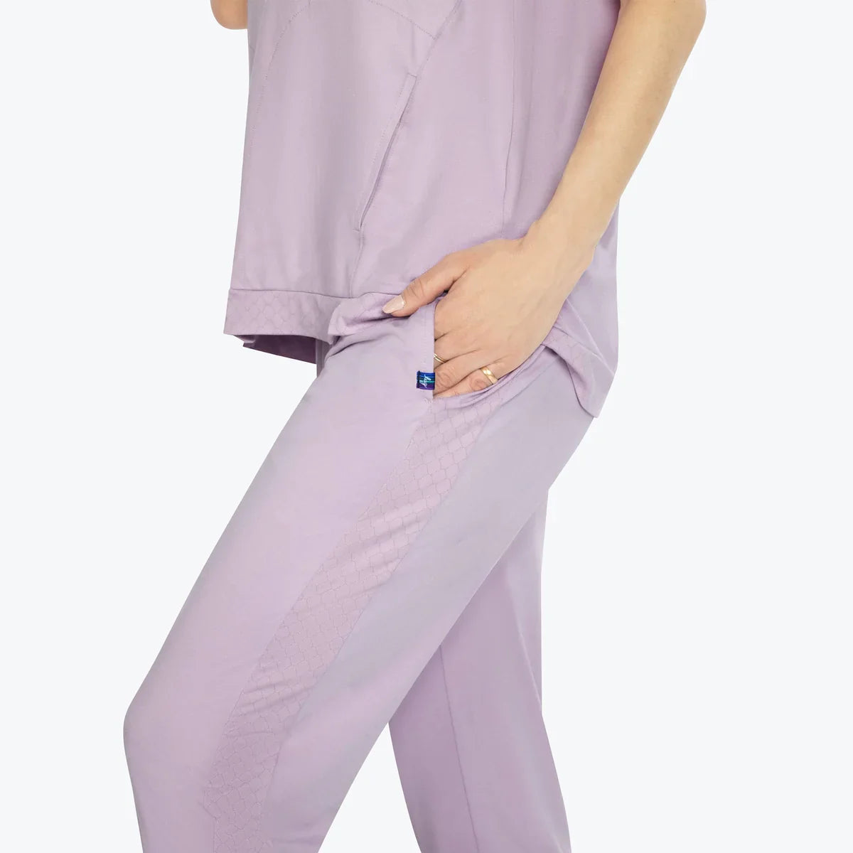 LUG - Pantalon de jogging à revers et encolure arrondie
